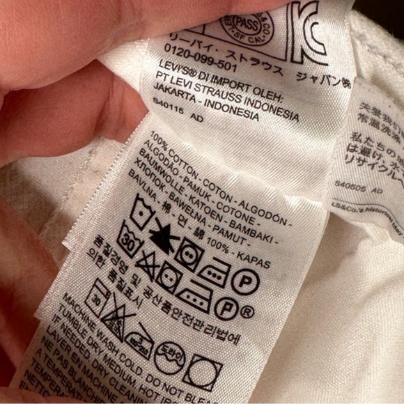 Levi's Denim High-Rise Deconstructed Button Fly Jean Skirt - Picture 7 of 13